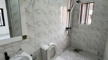 Serviced 1 Bedroom Apartment for rent UPSTAIRS with Guest Toilet in Ikate, Lekki.