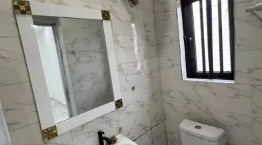 Serviced 1 Bedroom Apartment for rent UPSTAIRS with Guest Toilet in Ikate, Lekki.