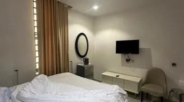 Fully  furnished 2 bedroom flat apartment with a spacious bq