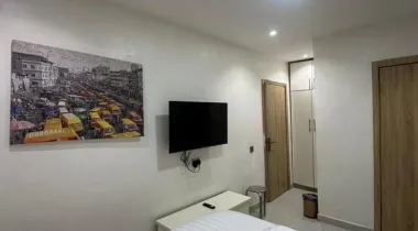 Fully  furnished 2 bedroom flat apartment with a spacious bq