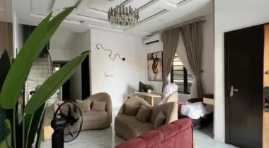FULLY FURNISHED  4 BEDROOM DUPLEX WITH BQ (PRIVATE COMPOUND)