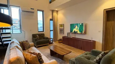 A brand new cozy and beautiful 1/2 bedroom well furnished apartment in Lekki.  📍 Address: Lekki phase 1, Lekki.
