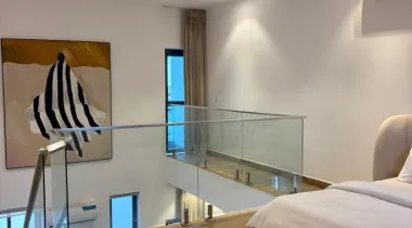 A brand new cozy and beautiful 1/2 bedroom well furnished apartment in Lekki.  📍 Address: Lekki phase 1, Lekki.