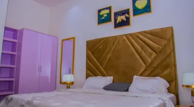 2 bedroom apartment fully furnished with solar inverter