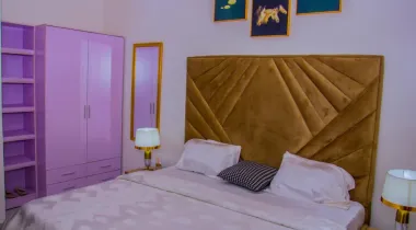 2 bedroom apartment fully furnished with solar inverter