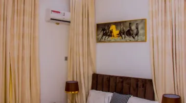 2 bedroom apartment fully furnished with solar inverter