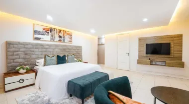FULLY SERVICED AND FULLY FURNISHED THREE (3) BEDROOM APARTMENT WITHOUT NO ROOM BOYS QUARTER IN A SERENE ENVIRONMENT WITH SWIMMING POOL