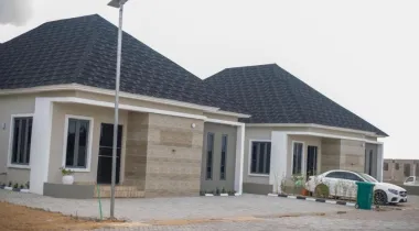 CELEBRATION GREEN VILLA ** Celebration Parkland Estate is a fully residential estate that comprises of lands and developments of Fully Detached 3-Bedroom Bungalows with BQ.