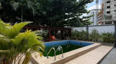 FULLY SERVICED AND FULLY FURNISHED THREE (3) BEDROOM APARTMENT WITHOUT NO ROOM BOYS QUARTER IN A SERENE ENVIRONMENT WITH SWIMMING