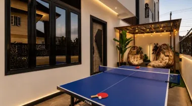 A brand new Luxury 4Bedroom Private compound with Bathtub, Outdoor lounge,Table tennis, PS5, Dishwasher, CCTV and Balconies