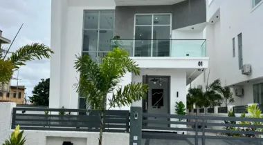 Contemporary 5 bedroom detached with pool, office/study, cinema, gym, rooftop terrace &amp; bq in a secure estate
