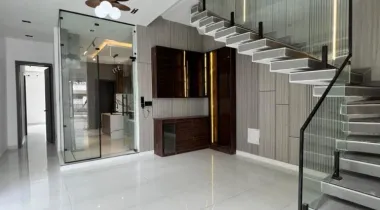 Contemporary 5 bedroom detached with pool, office/study, cinema, gym, rooftop terrace &amp; bq in a secure estate