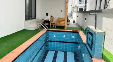Magnificent 6 Bedroom Detached Duplex with Bq, swimming pool, rooftop terrace , Two patio, study room and cinema in a secured estate in Chevron
