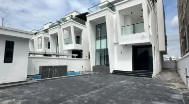 5 BEDROOM FULLY DETACHED DUPLEX WITH BQ, SWIMMING POOL, PENTHOUSE TERRACE WITH GATE HOUSE