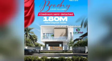 BRODNY LUXURY VILLA SERIES   Offers an exceptional opportunity to own a 4-bedroom semi-detached luxury home  This elegant villa combines modern architecture, comfort, and premium living.
