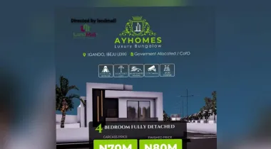 Welcome to a lifestyle where elegance meets comfort. Discover our 4-Bedroom Fully Detached Bungalows in Igando, Ibeju-Lekki — where elegance, comfort, and innovation meet. More than a home, it’s your lifestyle upgrade.