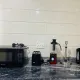Microwave and blender