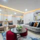 FULLY SERVICED AND FULLY FURNISHED THREE (3) BEDROOM APARTMENT WITHOUT NO ROOM BOYS QUARTER IN A SERENE ENVIRONMENT WITH SWIMMING POOL