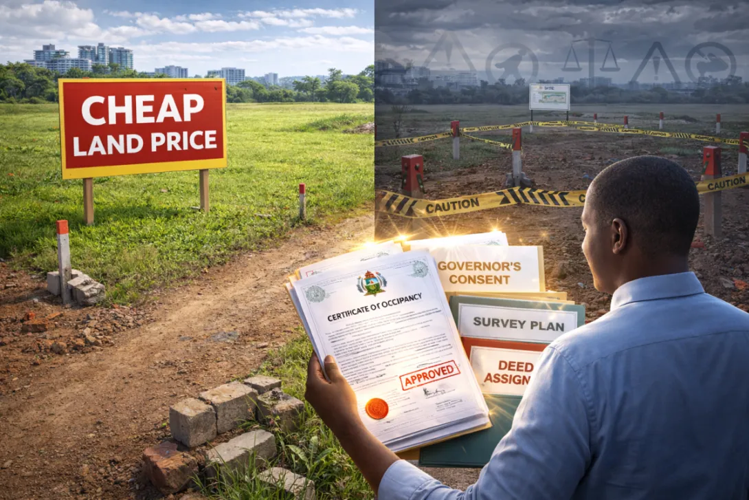 Land vs title of land