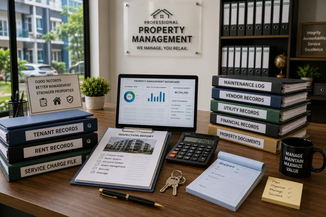 Good record keeping of a property manager