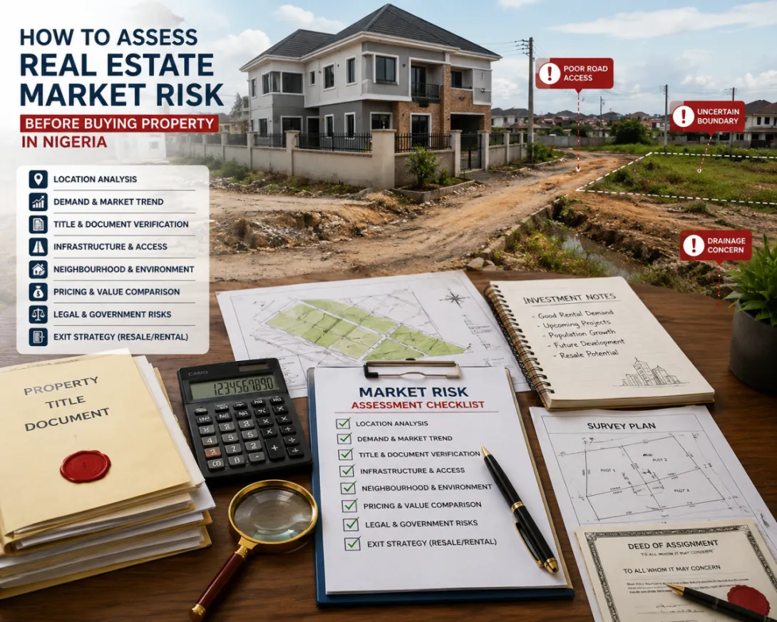 Image highlighting Market risks in real estate