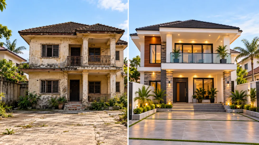 Old house vs new